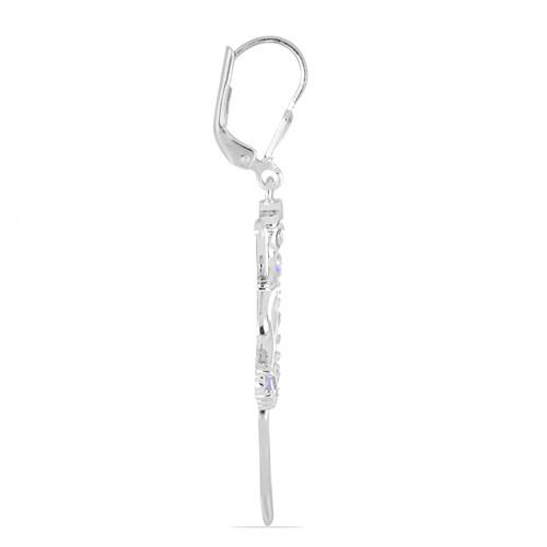 BUY 925 SILVER TANZANITE GEMSTONE STYLISH EARRINGS 